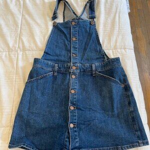 Madewell -Overall Denim Dress with Skort - Size L